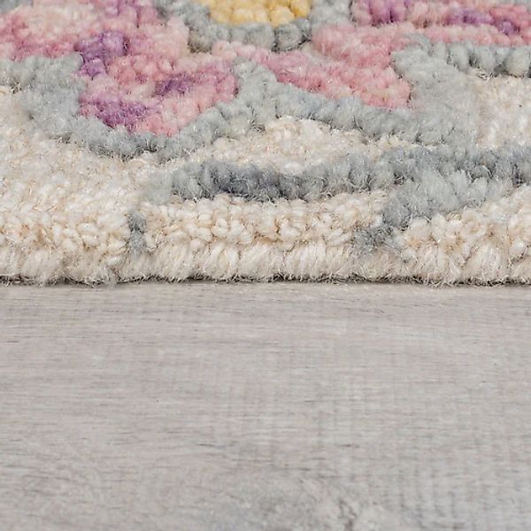 FLAIR RUGS Wollteppich »Tania Floral«, rechteckig, 19 mm Höhe, mit verspiel günstig online kaufen