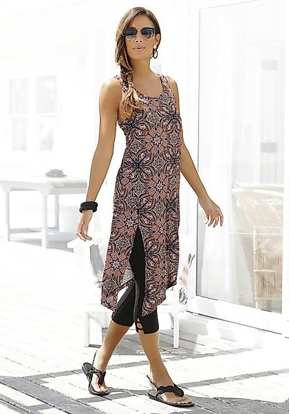 Beachtime Longtop (Set, mit Leggings) mit Alloverprint und Schlitz, Sommerk günstig online kaufen