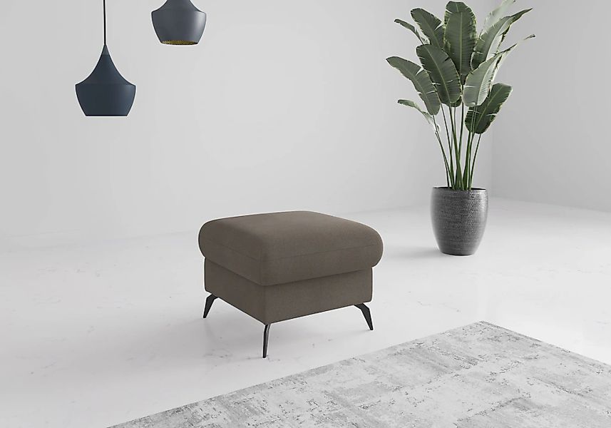 Home affaire Polsterhocker "Rochelle", (1 St.), moderne 15 cm Metallfüße günstig online kaufen
