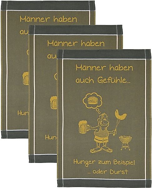 ROSS Geschirrtuch Männer haben auch Gefühle… Hunger zum Beispiel oder Durst günstig online kaufen