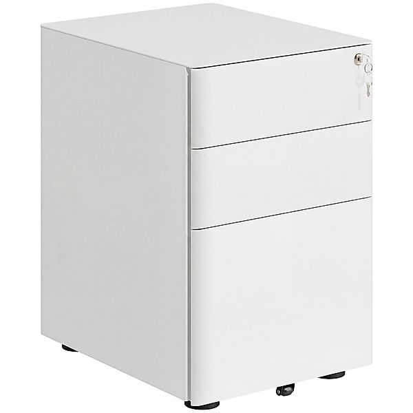 Vinsetto Rollcontainer  Mobiler Aktenschrank mit 3 Schubladen, Büroschrank, günstig online kaufen