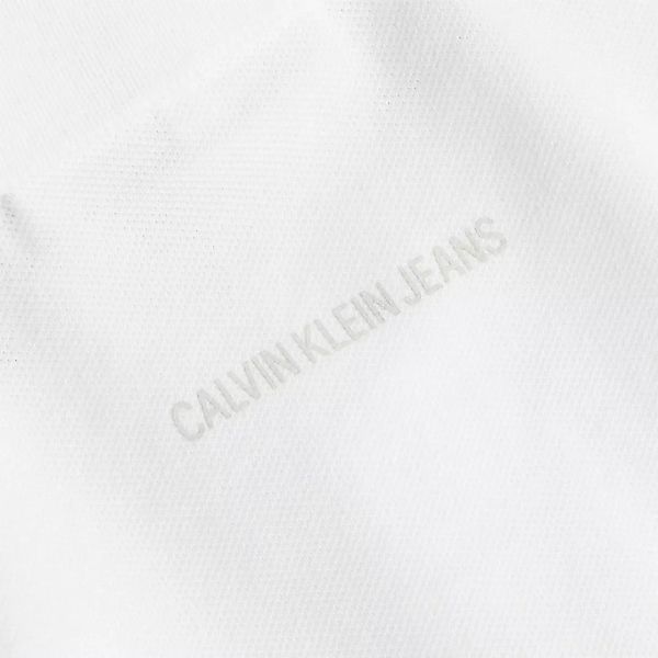 Calvin Klein Jeans Logo Jacquard Kurzarm-poloshirt M Bright White günstig online kaufen