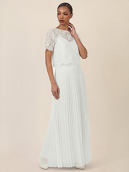 Apart Abendkleid mit Spitzenoberteil und Plisseerock günstig online kaufen