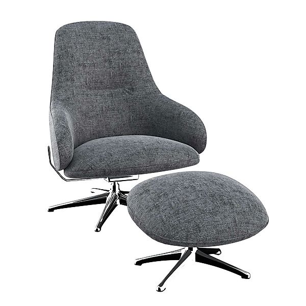 FLEXLUX Drehsessel »Falcone, TV-Loungesessel, Fernsehsessel, Polstersessel, günstig online kaufen