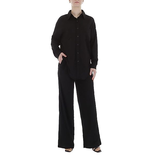 Ital-Design Freizeitanzug Damen Elegant Hemd Marlene-Hose günstig online kaufen