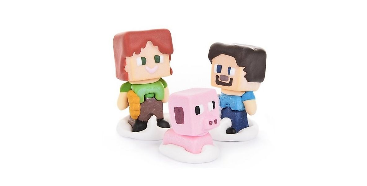 Festivalartikel Dekofigur Fantastisches Set aus Minecraft-Zuckerfiguren MIN günstig online kaufen