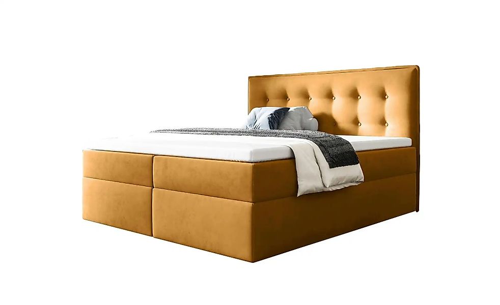 Boxbett mit Bettkasten Focus ¦ gelb ¦ Maße (cm): B: 180 H: 110 Betten > Pol günstig online kaufen