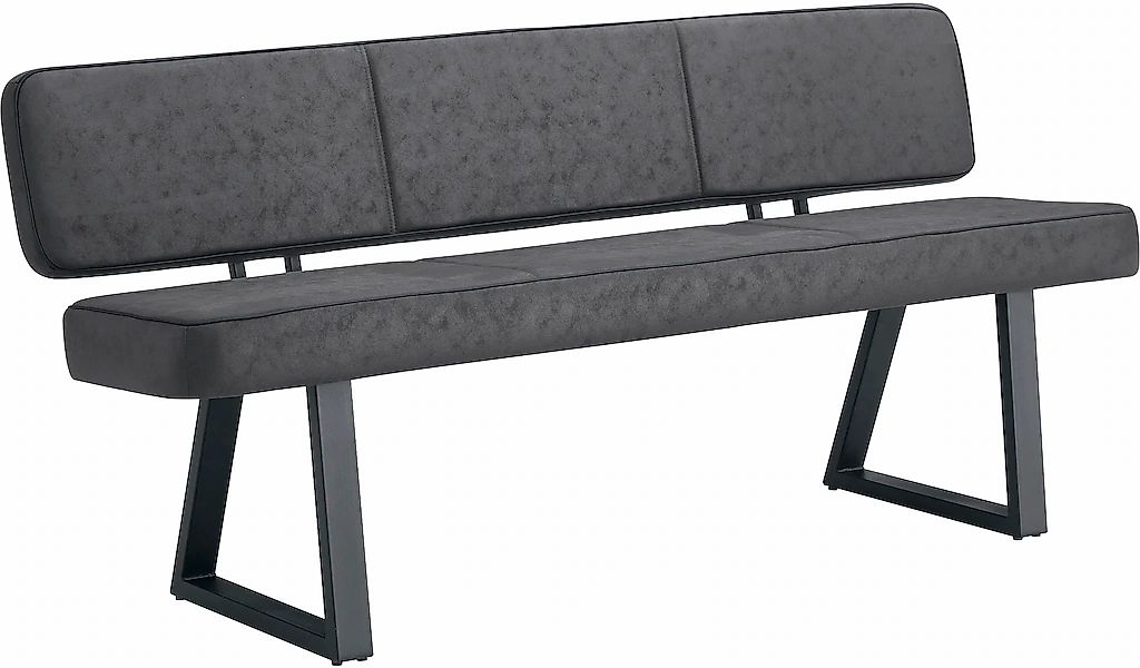 Duo Collection Sitzbank "Tara Bank mit Rückenlehne" Hochwertiger Mikrofaser günstig online kaufen