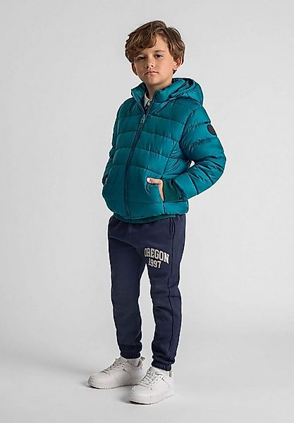 MINOTI Steppjacke Steppjacke mit abnehmbarer Kapuze und Aufnäher am Ärmel ( günstig online kaufen