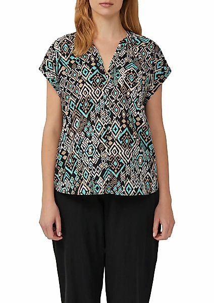 s.Oliver Klassische Bluse, mit All-Over Print günstig online kaufen