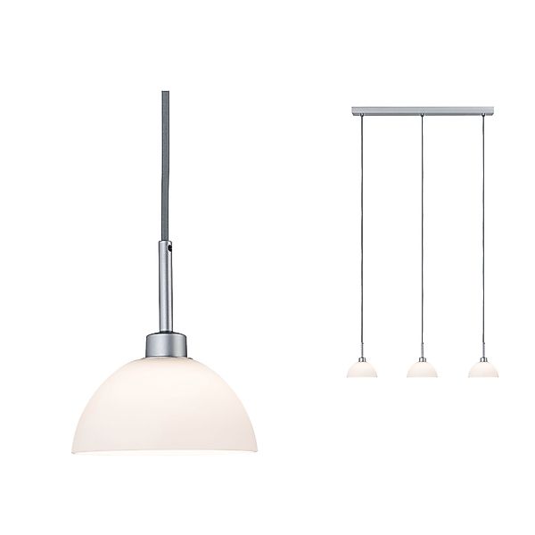 Paulmann "Pendelleuchte Parana GU10 max. 3x40W Weiß/Chrom matt dimmbar" günstig online kaufen