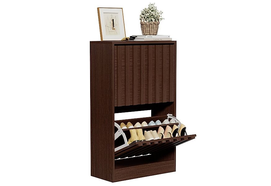 UEV Schuhschrank mit 2 Klappen Schuhregal Schukipper schmal platzsparend (A günstig online kaufen