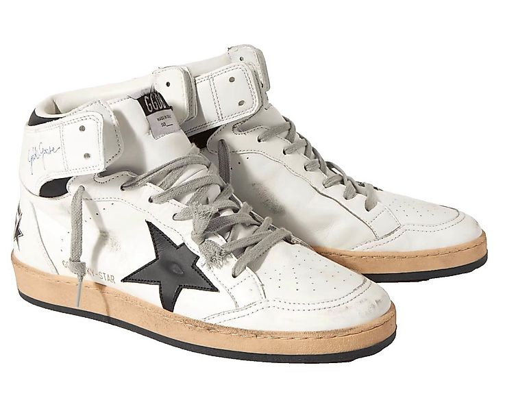 GOLDEN GOOSE Herren Sky-Star High-Top Leder, Distressed Look, Made in Italy günstig online kaufen
