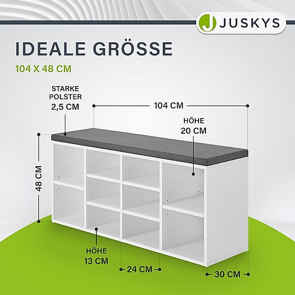 Juskys Schuhregal, kratzfeste Oberfläche, bis 150 günstig online kaufen