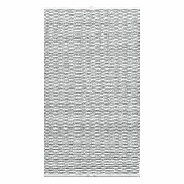 Wohnidee Plissee mit 2 Bedienschienen Grau 70 cm x 130 cm günstig online kaufen