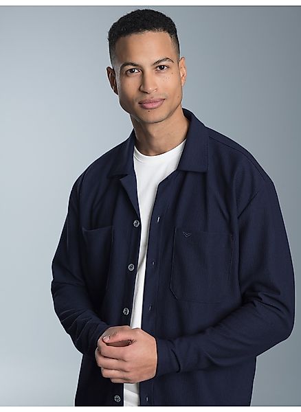 Trigema Blusenshirt "TRIGEMA Hemdjacke/Overshirt" 1 Stk. tlg. günstig online kaufen