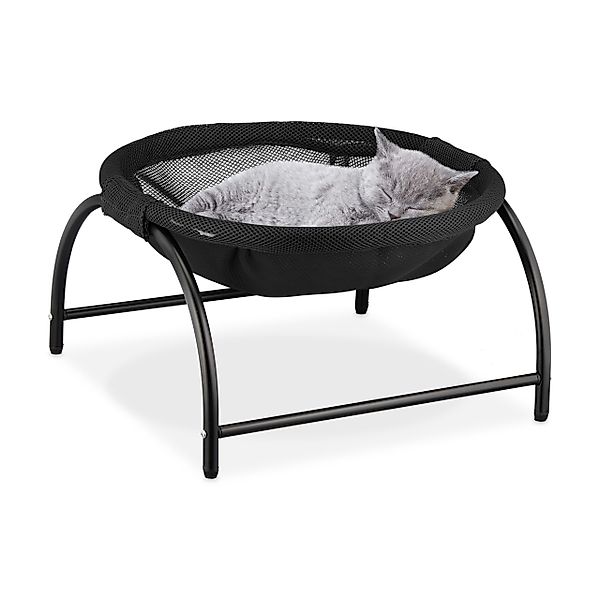 relaxdays Katzen-Hängematte Stehende Katzenhängematte, Polyester günstig online kaufen