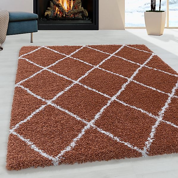 Ayyildiz Teppiche Hochflor-Teppich »ALVOR 3401«, rechteckig, 50 mm Höhe, Sh günstig online kaufen