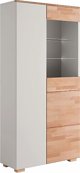 Home affaire Vitrine "CITRA70,viel Stauraum, Wohnzimmer,Tür mit Glaseinsatz günstig online kaufen
