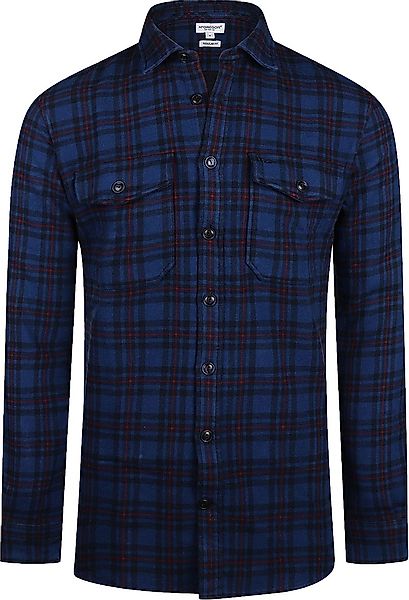 McGregor Hemdjacke Tartan Karos Dunkelblau - Größe XL günstig online kaufen