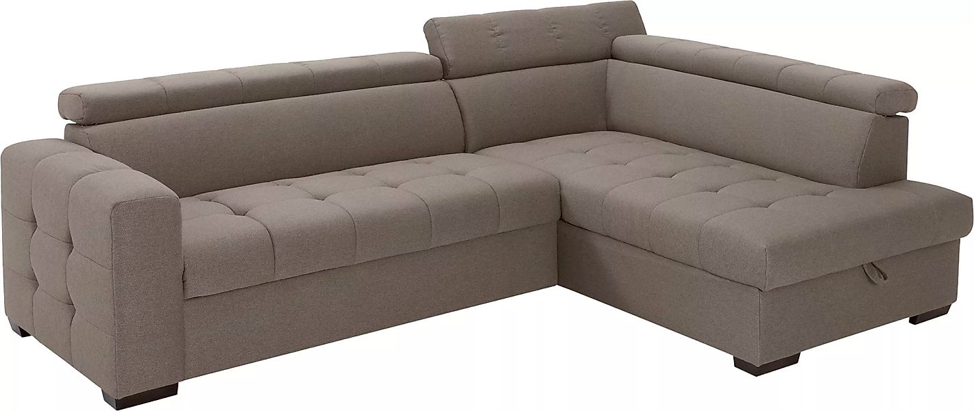 exxpo - sofa fashion Ecksofa "Otusso", Steppung im Sitzbereich, Wahlweise m günstig online kaufen