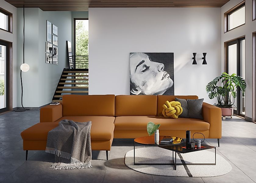 DOMO collection Ecksofa »Modica, zeitlos und elegant, L-Form« moderne Optik günstig online kaufen