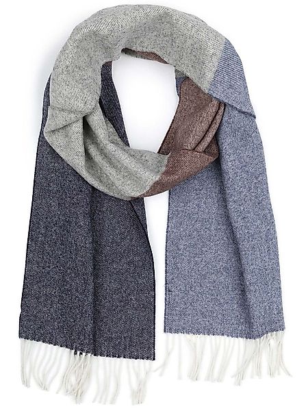 Profuomo Schal Lammwolle Grau Blau Braun - günstig online kaufen