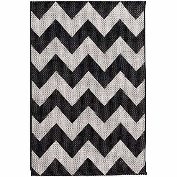 Teppich Modern Chevron black/wool 160x230cm, 160 x 230 cm günstig online kaufen