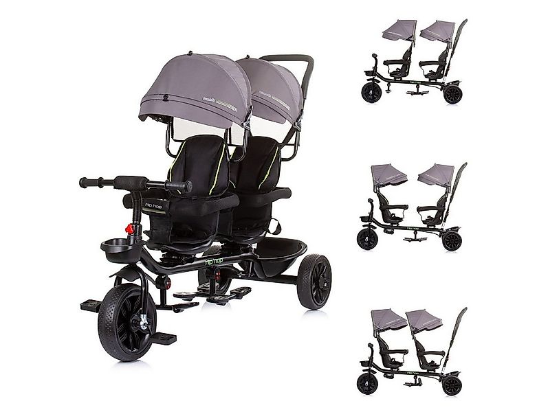 Babyshoppen Dreirad Geschwisterdreirad Tricycle Hip Hop, Schiebegriff, Sitz günstig online kaufen