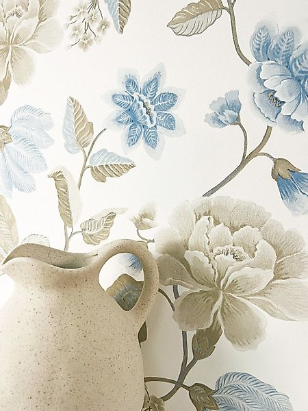 Newroom Vliestapete, strukturiert, Blumentapete, Rosentapete günstig online kaufen