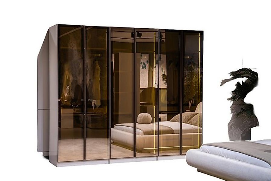 JVmoebel Kleiderschrank Designer Schlafzimmerschrank Robuster Kleiderschran günstig online kaufen