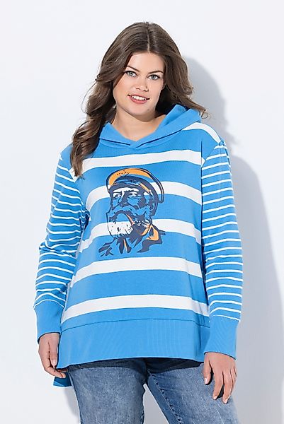 Laurasøn Sweatshirt Ringelsweatshirt Langarm Kapuze günstig online kaufen