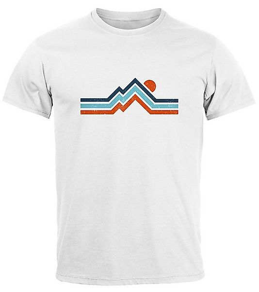Neverless Print-Shirt Herren T-Shirt Berge Wandern Bergmotiv Aufdruck Print günstig online kaufen