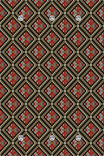 queence Garderobenleiste "Muster" mit 6 Haken, 80 x 120 cm günstig online kaufen