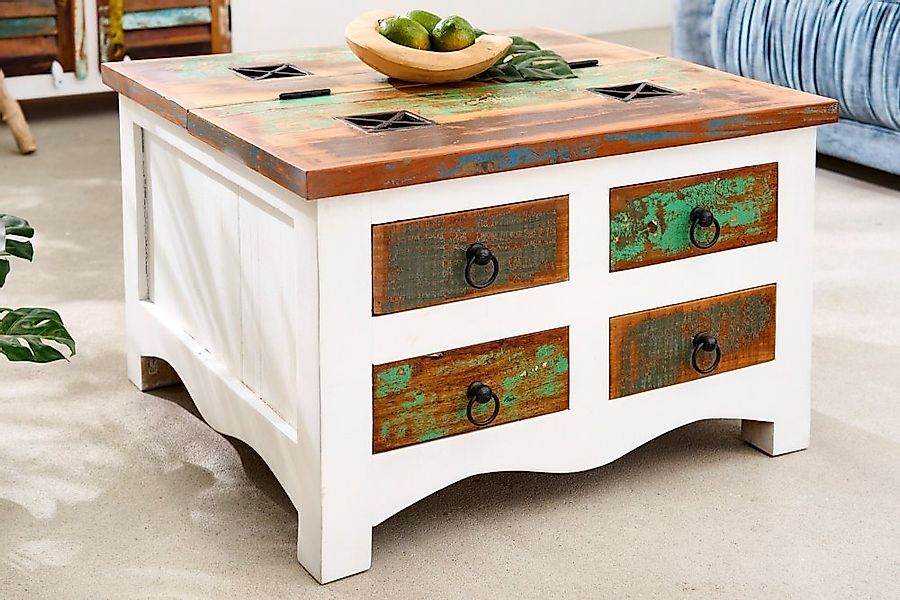 riess-ambiente Couchtisch JAKARTA 70cm weiß / bunt (Einzelartikel, 1-St), W günstig online kaufen