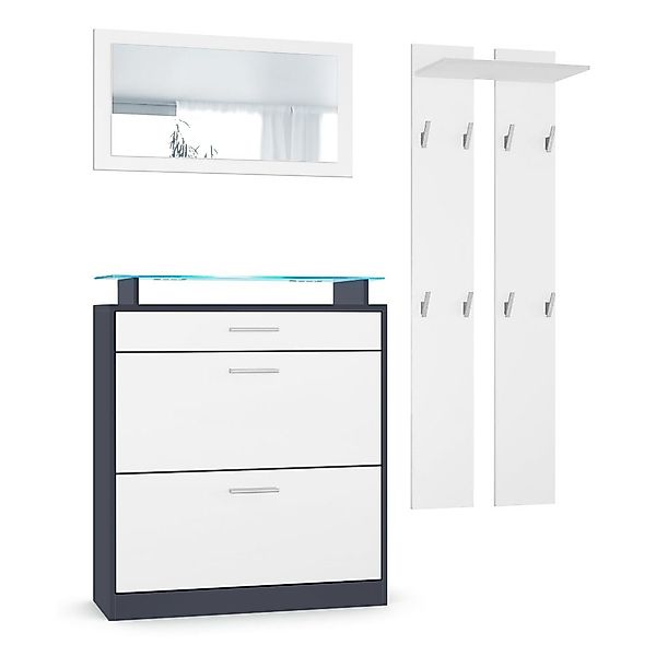 Vladon Garderoben-Set Loret, (Garderobenset bestehend aus günstig online kaufen