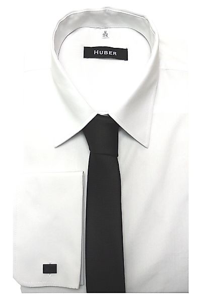 Huber Hemden Businesshemd HU-5011 Umschlag-Manschetten +Krawatte günstig online kaufen