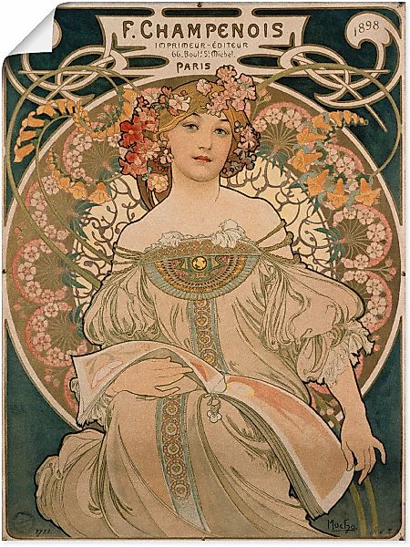Artland Poster "Plakat für F. Champenois. 1897" Ausstellungsplakate 1 Stk. günstig online kaufen