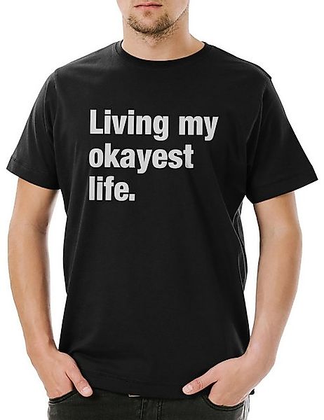 Urban Backwoods Print-Shirt Living My Okayest Life Herren T-Shirt Reignatio günstig online kaufen