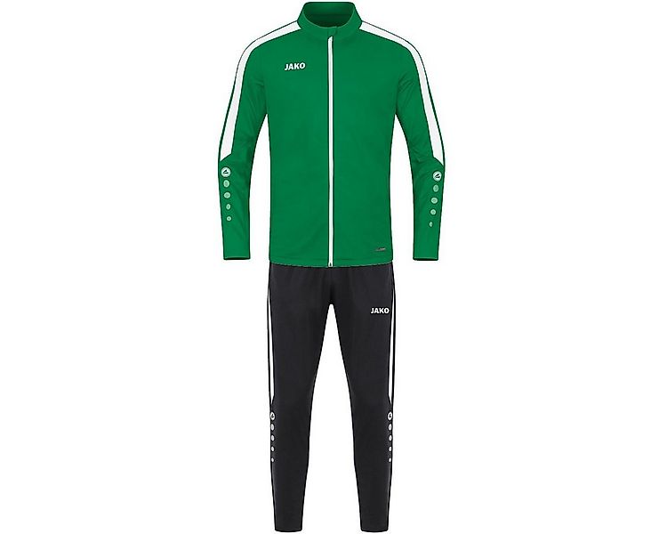 Jako Trainingsanzug Polyester Power (Jacke und Hose) grün/schwarz Herren günstig online kaufen