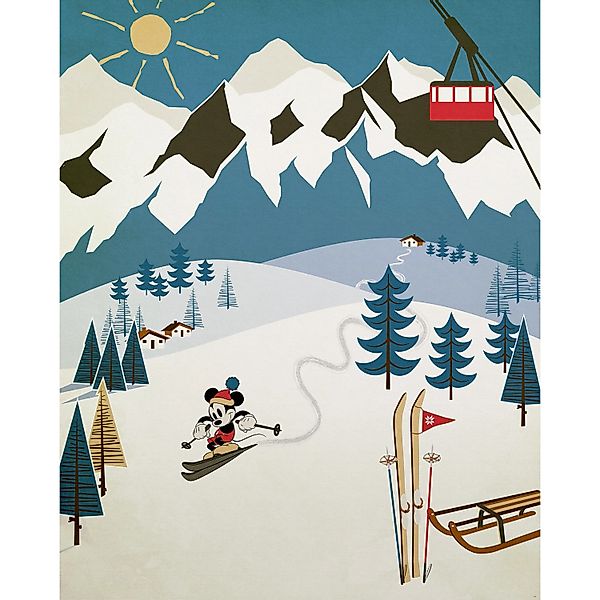 Komar Vliesfototapete Mickey Alpine 200 cm x 250 cm günstig online kaufen