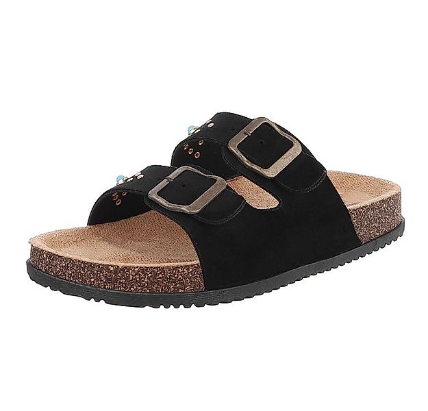 Ital-Design Bequeme Sandalen mit verstellbaren Riemen für Damen Pantolette günstig online kaufen