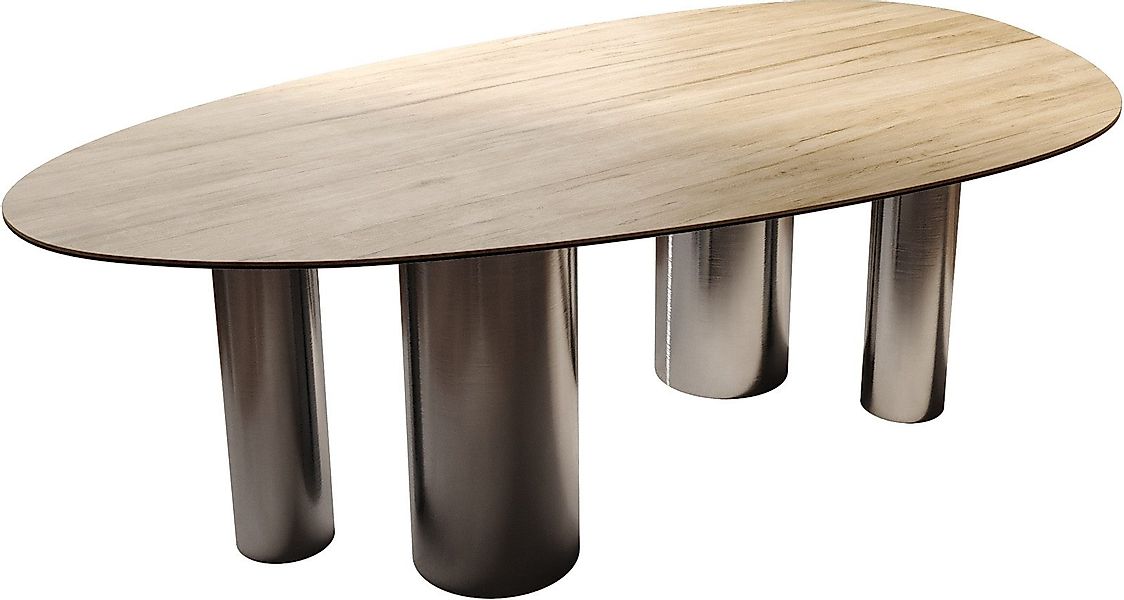 DELIFE Esstisch Edge, Oval Keramik Laminam® günstig online kaufen