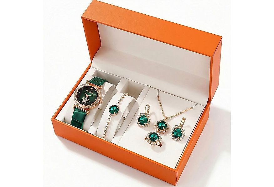 poweradd pro Quarzuhr Exklusives Damen-Geschenkset mit Armbanduhr, Schmuck- günstig online kaufen