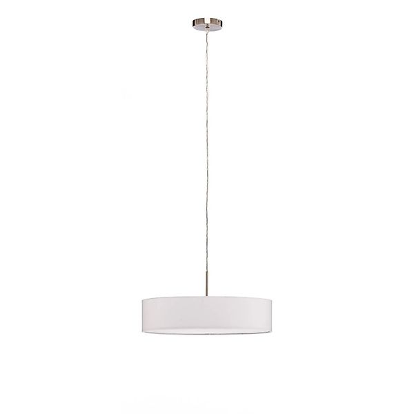 Lindby Pendelleuchte Sebatin 9620321 Modern in Weiß aus Textil 3-flammig E2 günstig online kaufen