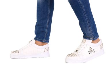 TAMBOGA Ausgefallener Designer Sneaker mit Totenkopf günstig online kaufen