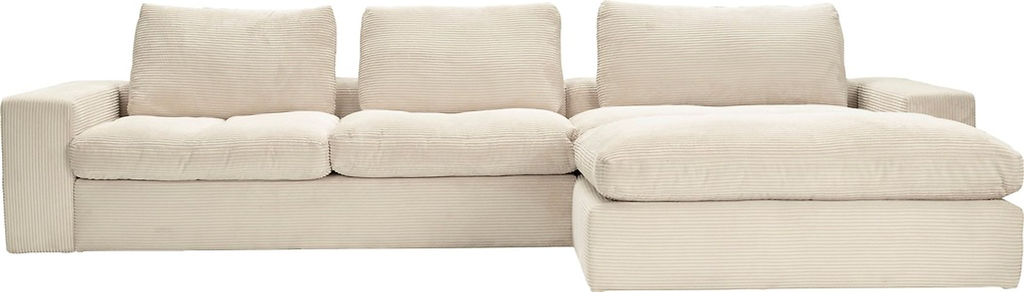 alina Ecksofa »Sandy«, mit Recamiere, in modernem Cordstoff günstig online kaufen