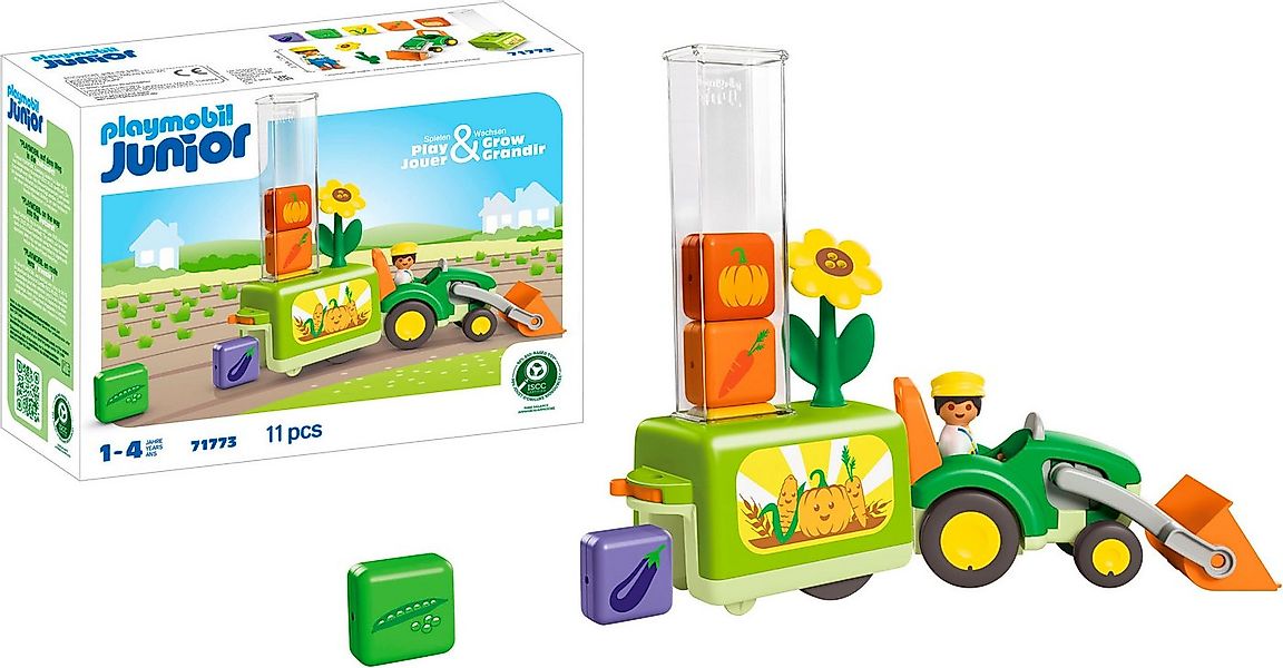 Playmobil® Traktor mit lustiger Pflanzmaschine (71773), Junior Konstruktion günstig online kaufen