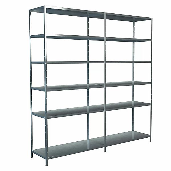 Schulte Steck-Grund-/Anbauregal 230 cm x 220 cm x 50 cm Verzinkt günstig online kaufen