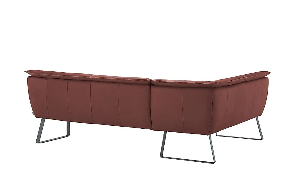 KOINOR Eckbank Leder Alino ¦ rot ¦ Maße (cm): B: 263 H: 89 T: 192.0 Bänke > günstig online kaufen